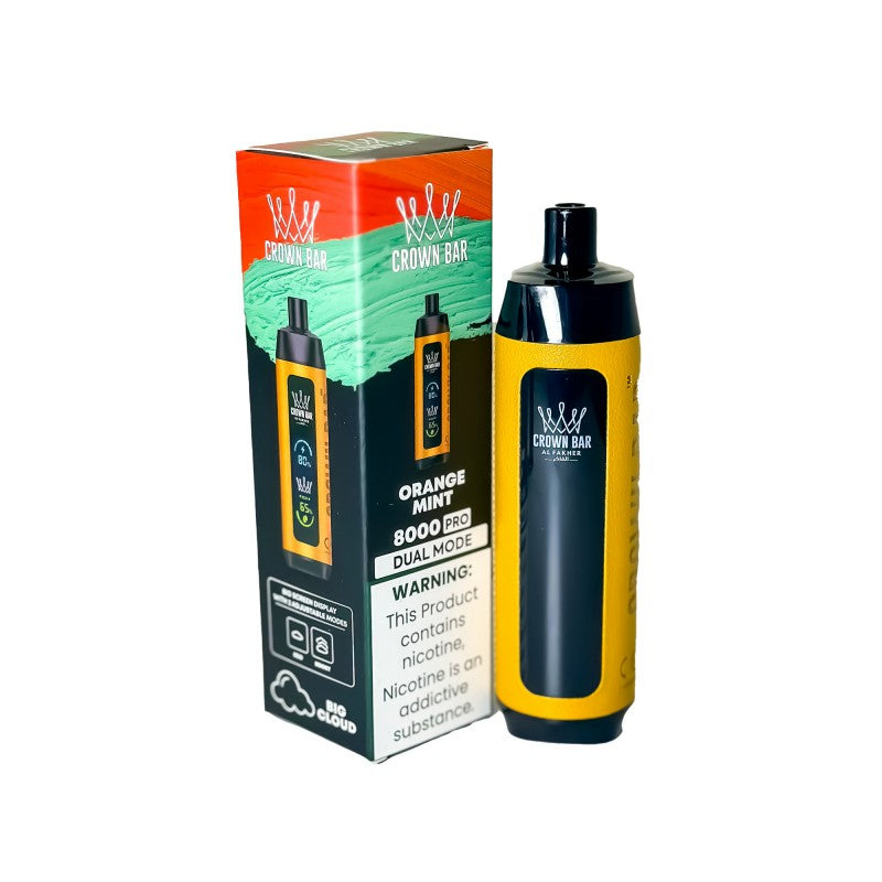 Al Fakher Crown Bar Pro 8000 (Orange Mint) Al Fakher Crown Bar Pro 8000 (Orange Mint)