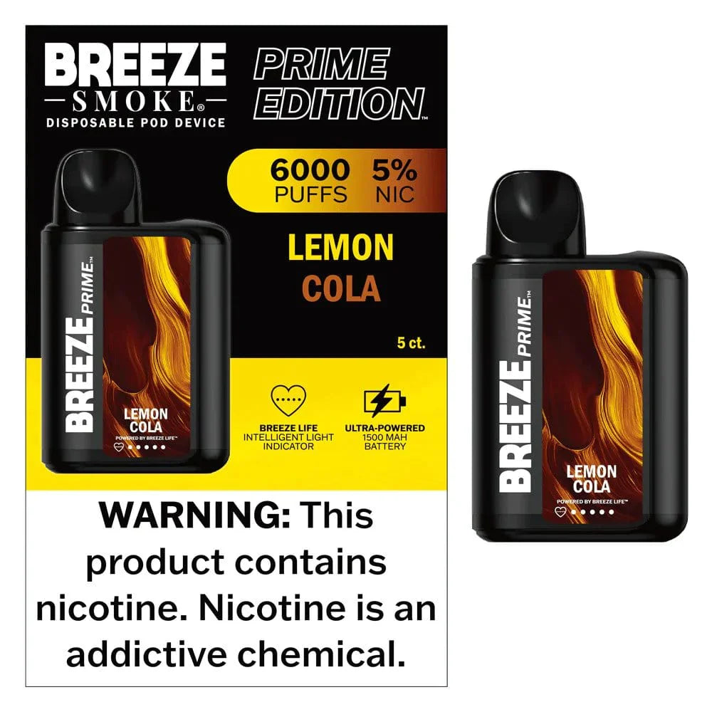 Breeze Prime Disposable (Lemon Cola) Breeze Prime Disposable (Lemon Cola)