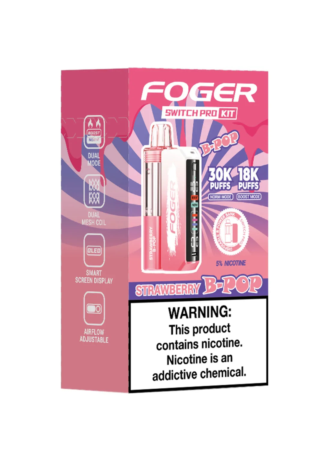 Foger 30K Switch Pro Kit (Strawberry B-Pop) Foger 30K Switch Pro Kit (Strawberry B-Pop)