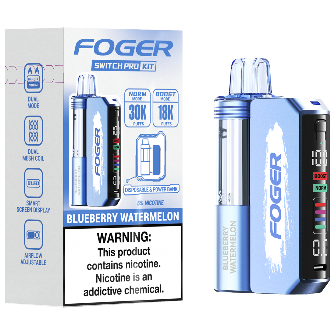 Foger 30K Switch Pro Kit (Blueberry Watermelon)