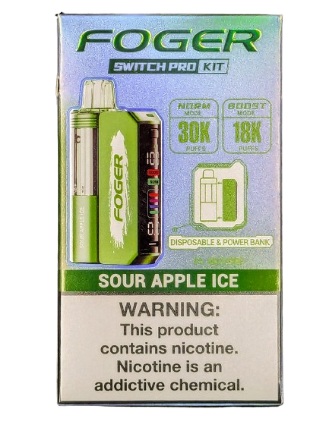 Foger 30K Switch Pro Kit (Sour Apple Ice) Foger 30K Switch Pro Kit (Sour Apple Ice)