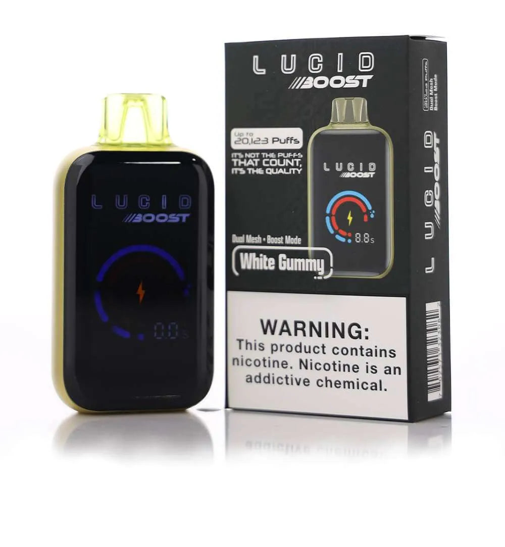 Lucid Boost 20123 Disposable (White Gummy)