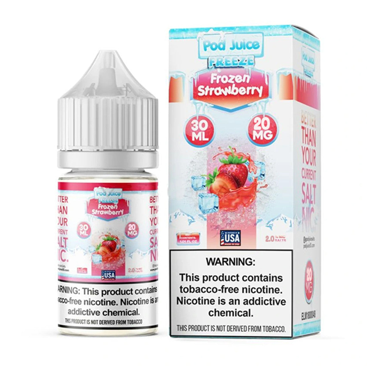 Pod Juice Salts - Frozen Strawberry - 30mL