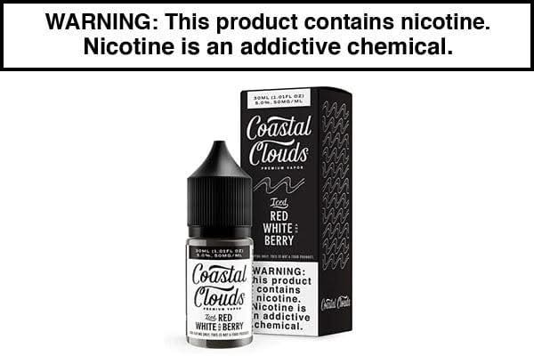 Coastal Clouds Salts - Iced Red White & Berry - 30mL