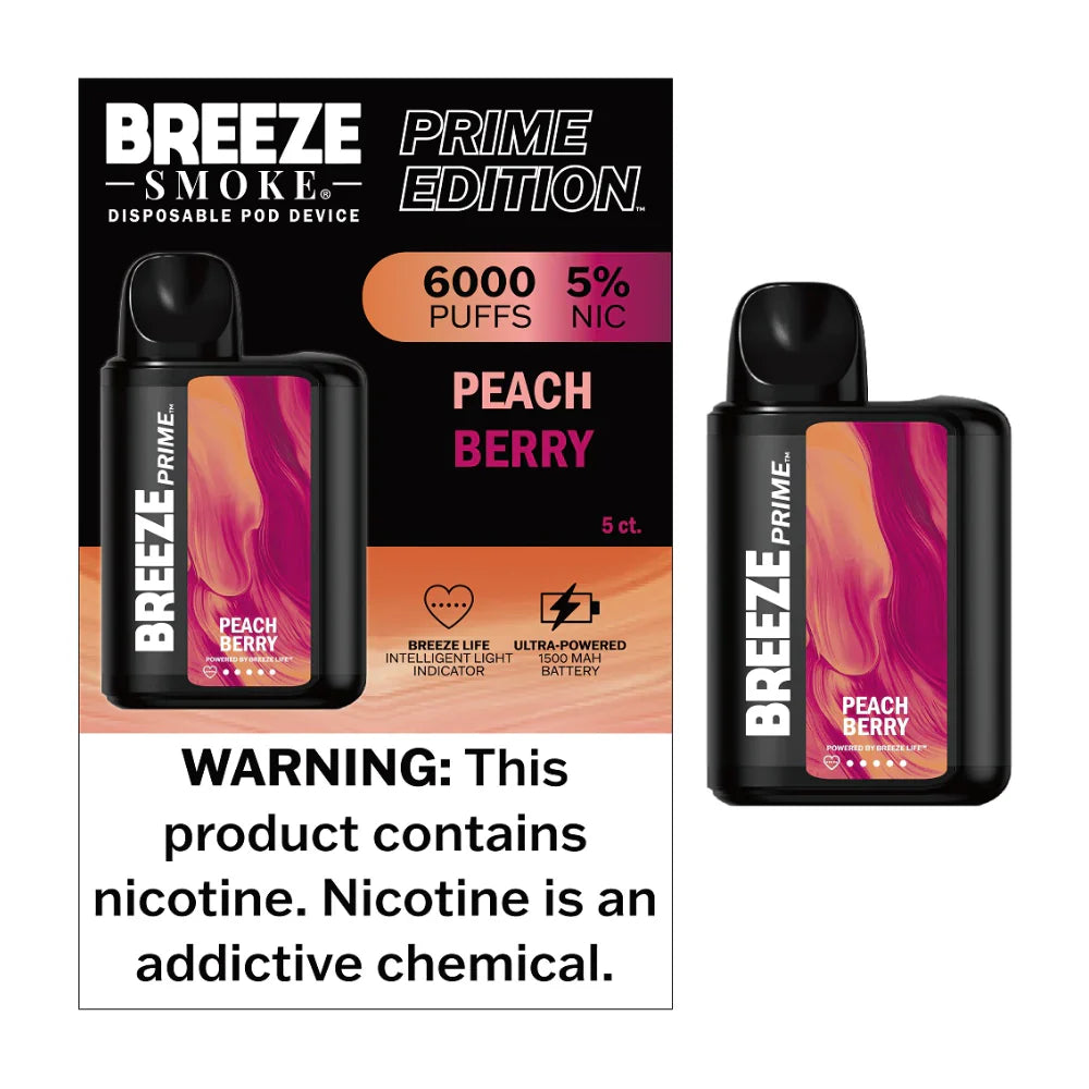 Breeze Prime Disposable (Peach Berry)