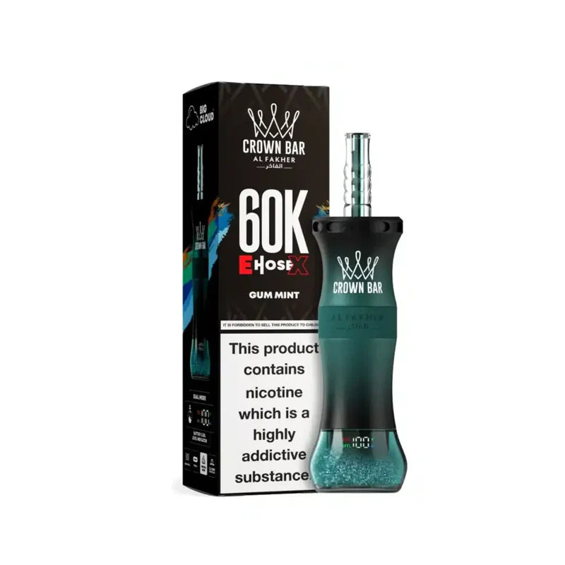 Al Fakher Crown Bar 60K E-Hose (Gum Mint)