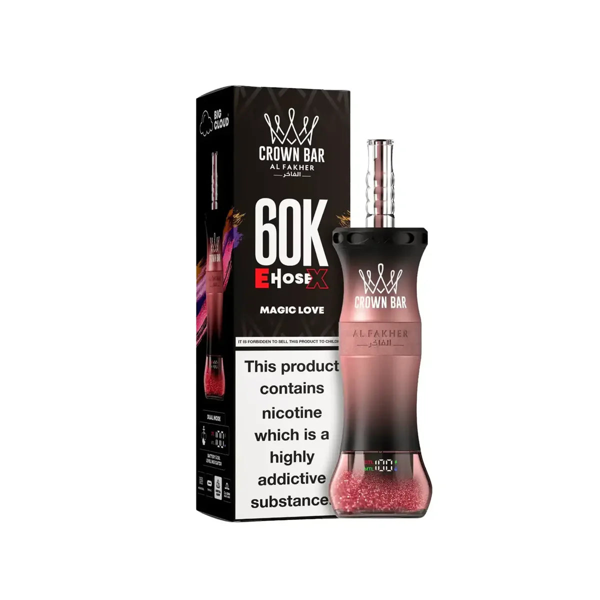 Al Fakher Crown Bar 60K E-Hose (Magic Love)