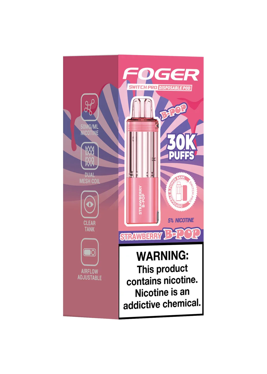 Foger 30K Switch Pro Pod Only (Strawberry B-Pop)
