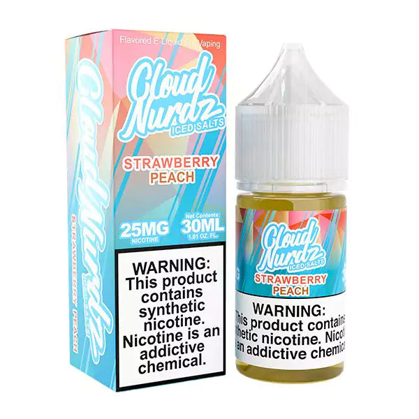 Cloud Nurdz Salts - Iced Strawberry Peach - 30mL