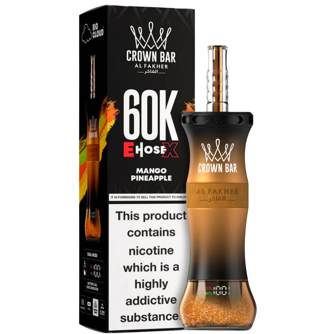 Al Fakher Crown Bar 60K E-Hose (Mango Pineapple)