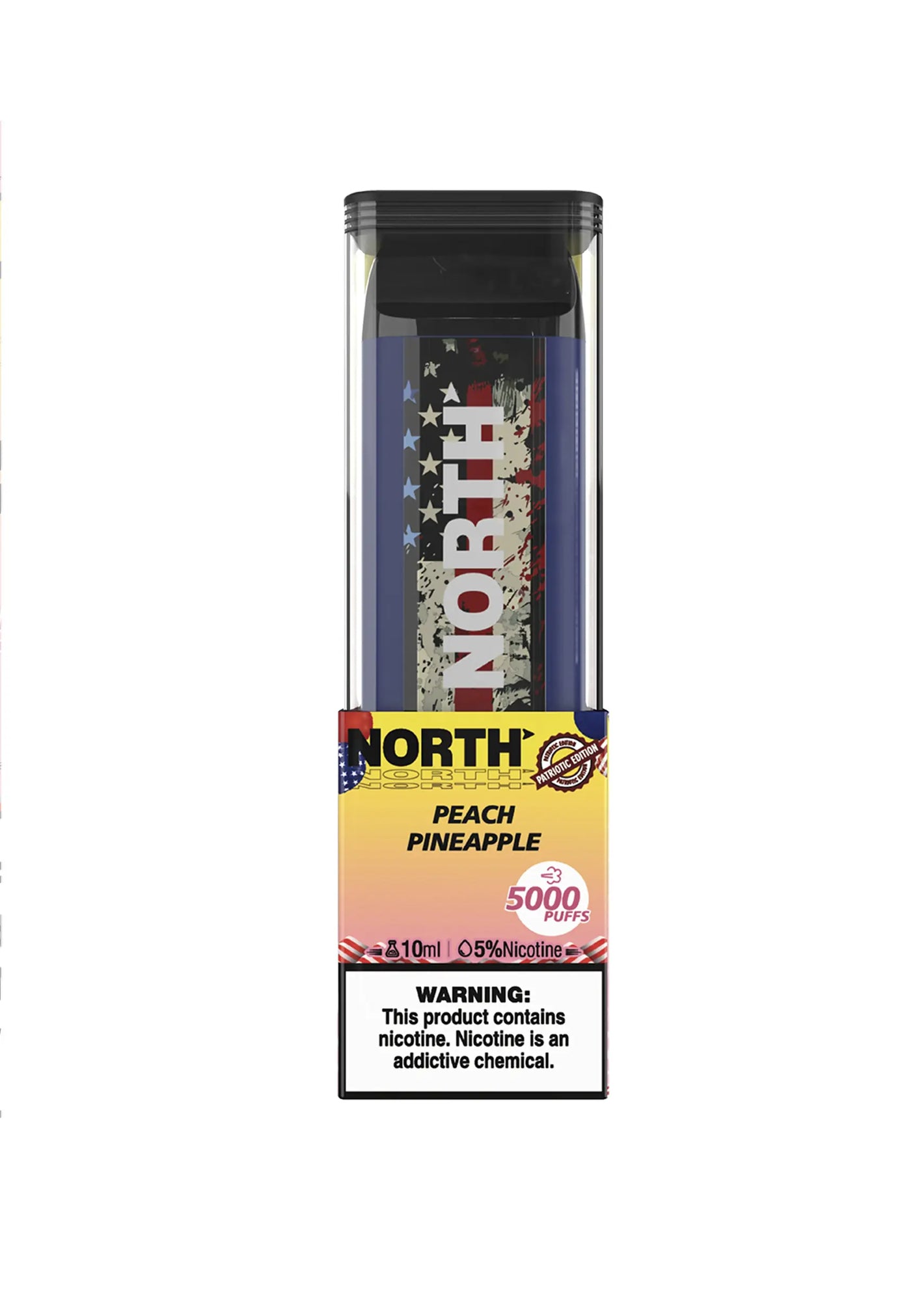 North 5000 5% 10mL Disposable (Peach Pineapple)