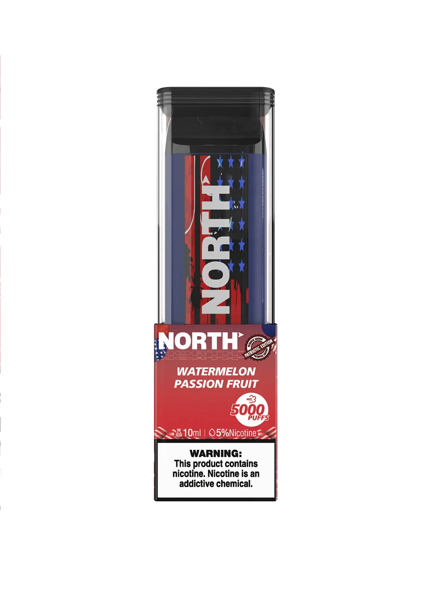 North 5000 5% 10mL Disposable (Watermelon Passionfruit)