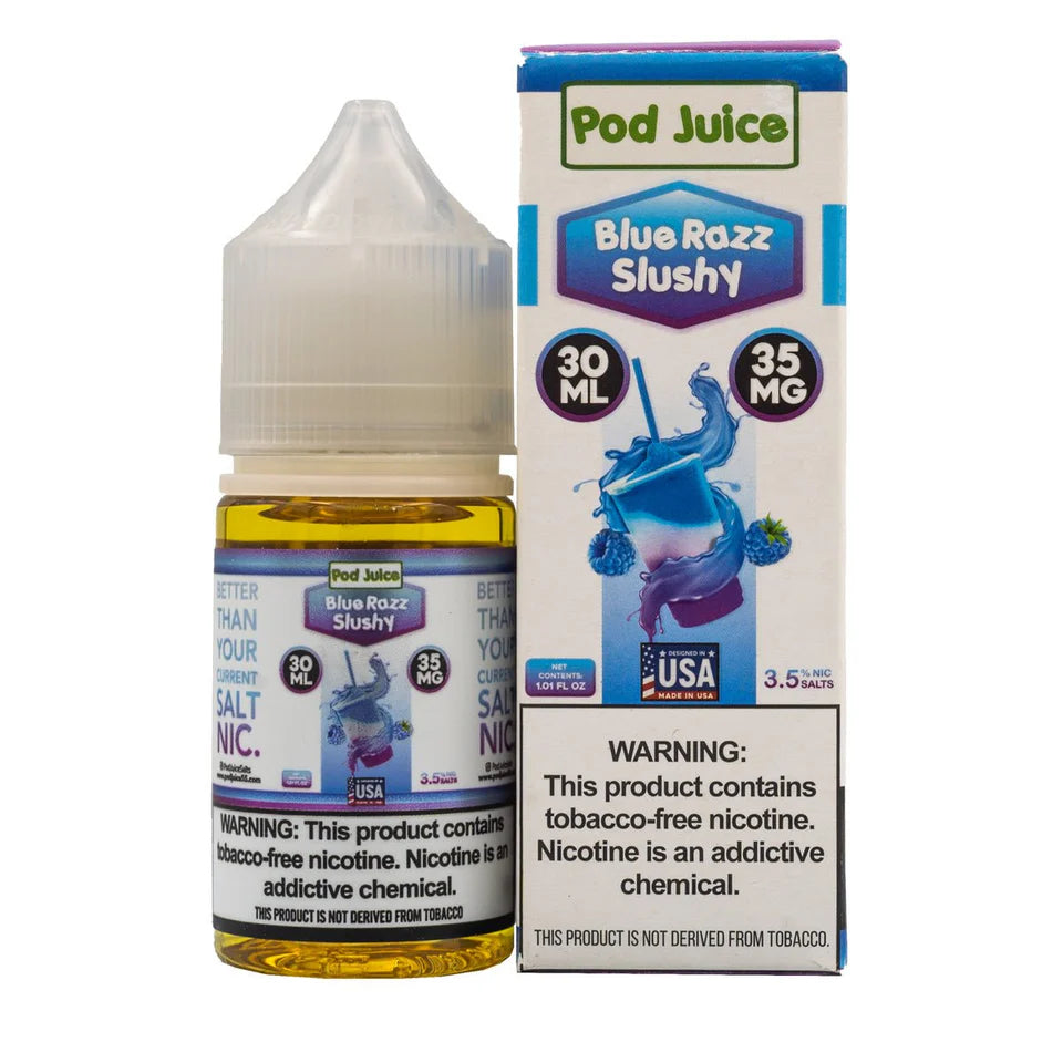 Pod Juice Salts - Blue Razz Slushy - 30mL