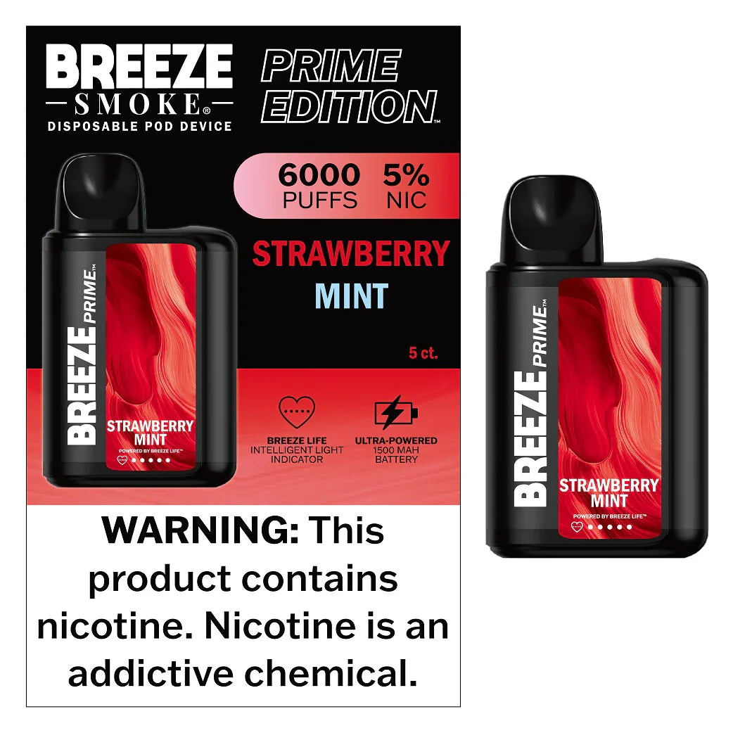 Breeze Prime Disposable (Strawberry Mint)