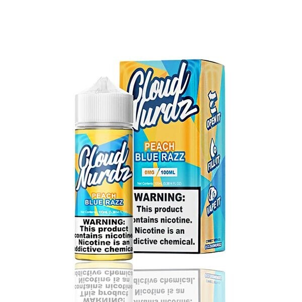 Cloud Nurdz - Peach Blue Razz - 100mL