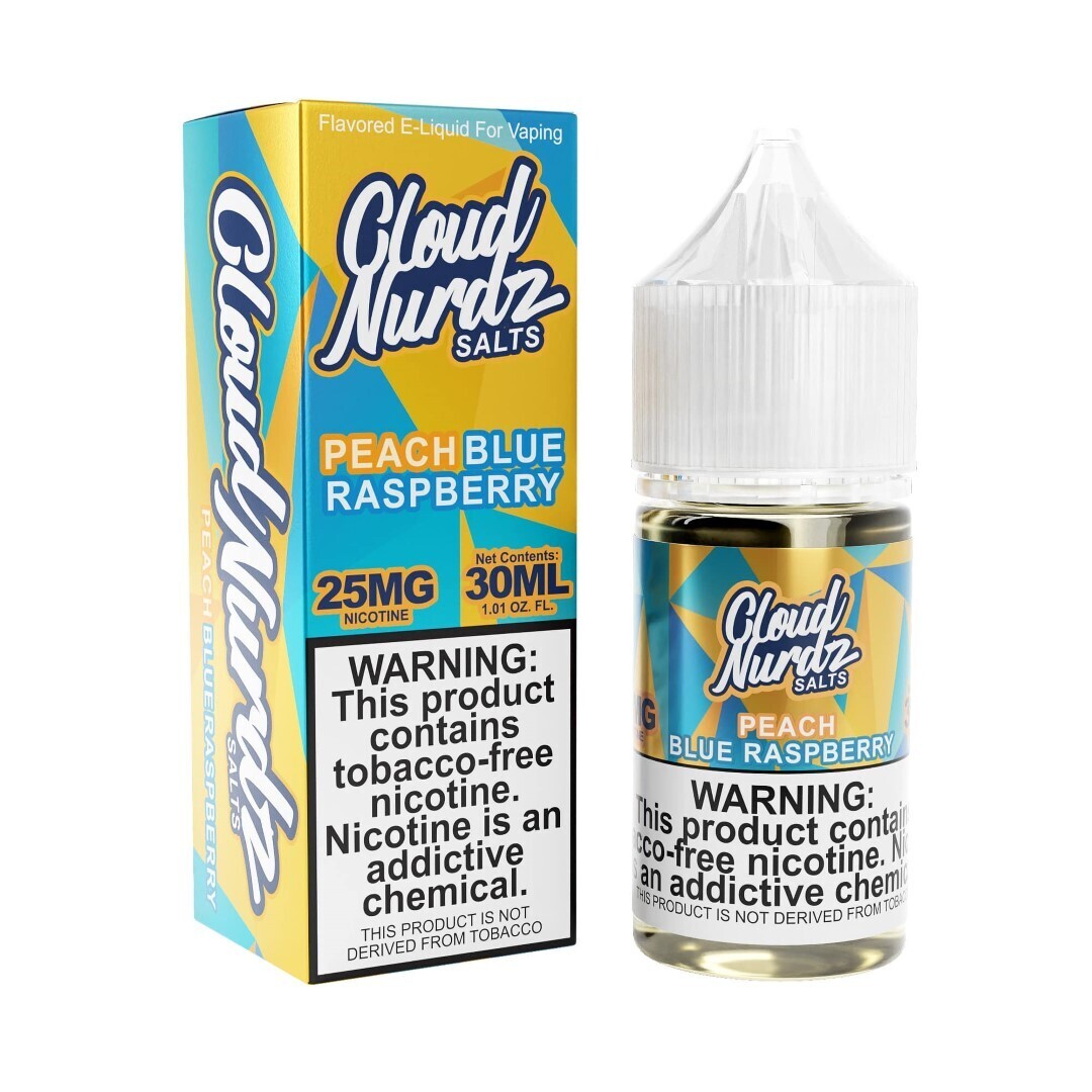 Cloud Nurdz Salts - Peach Blue Raspberry - 30mL