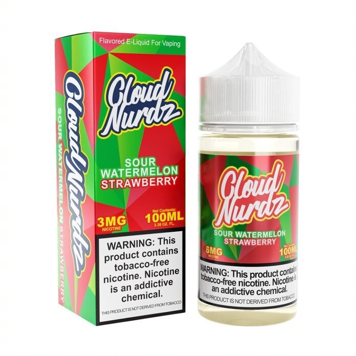 Cloud Nurdz - Sour Watermelon Strawberry - 100mL