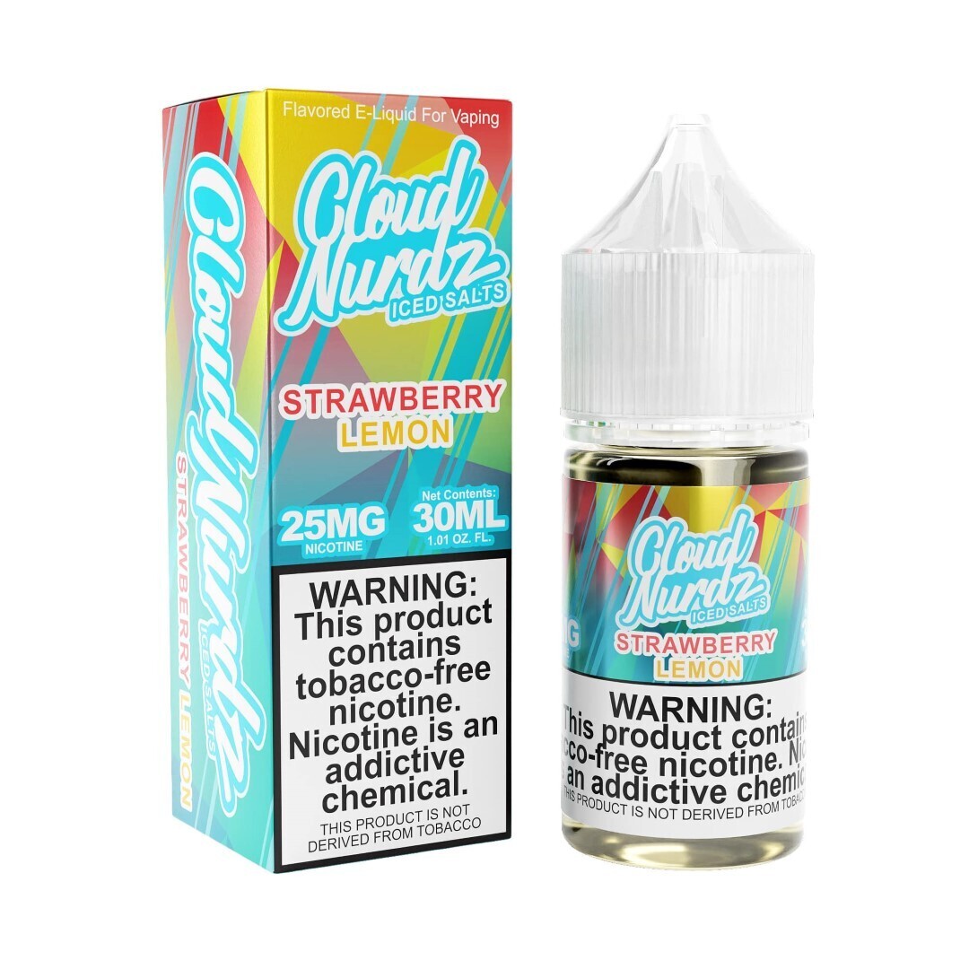 Cloud Nurdz Salts - Iced Strawberry Lemon - 30mL