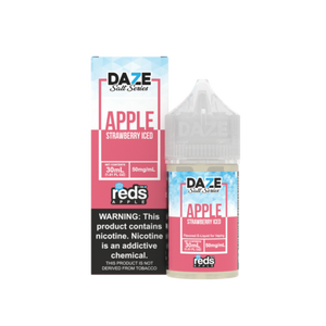 7 Daze Salts - Reds Apple Strawberry Iced - 30mL