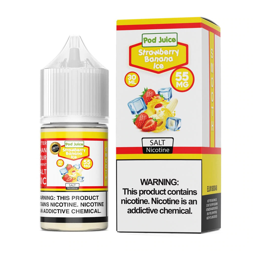 Pod Juice Salts - Strawberry Banana Ice - 30mL