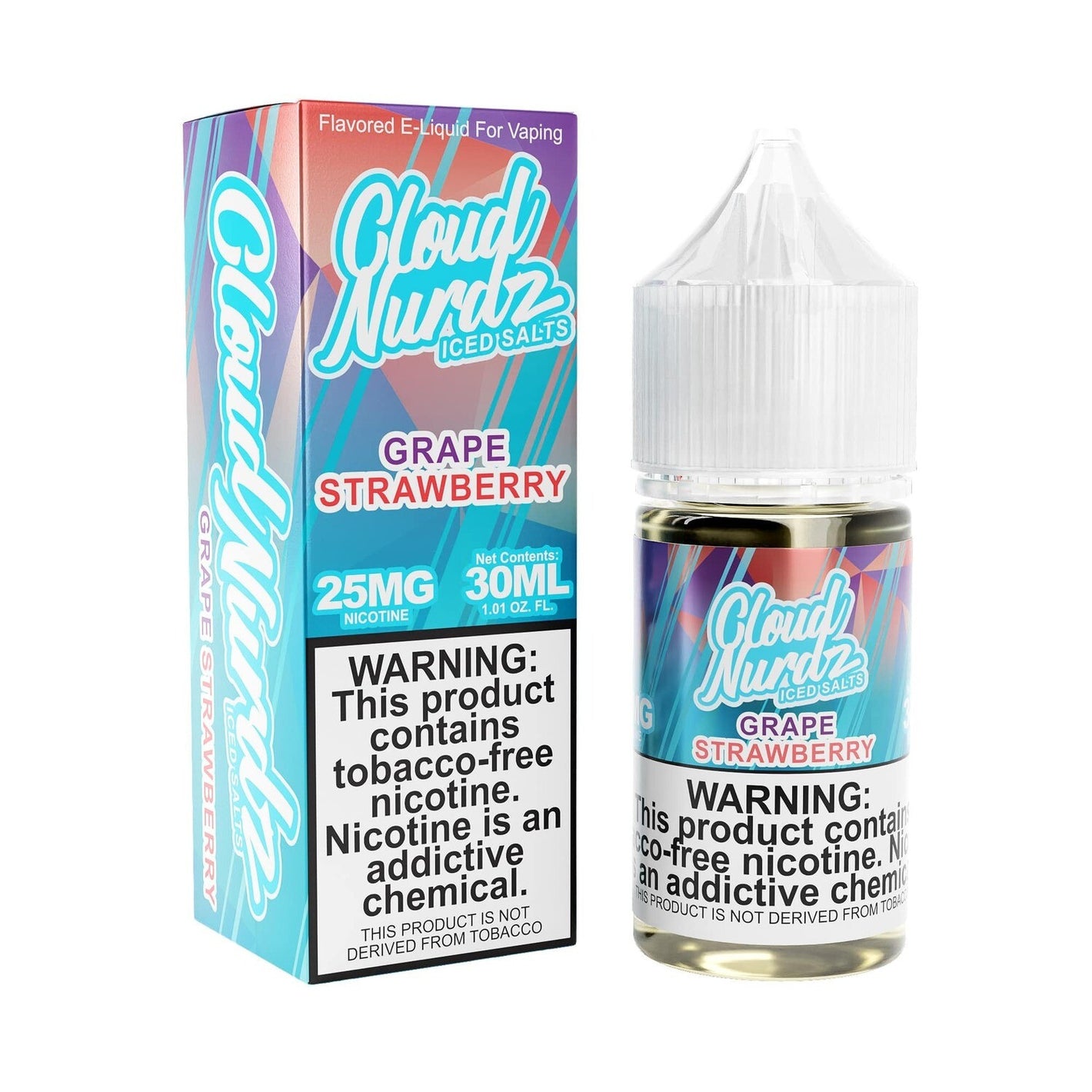 Cloud Nurdz Salts - Iced Grape Strawberry - 30mL