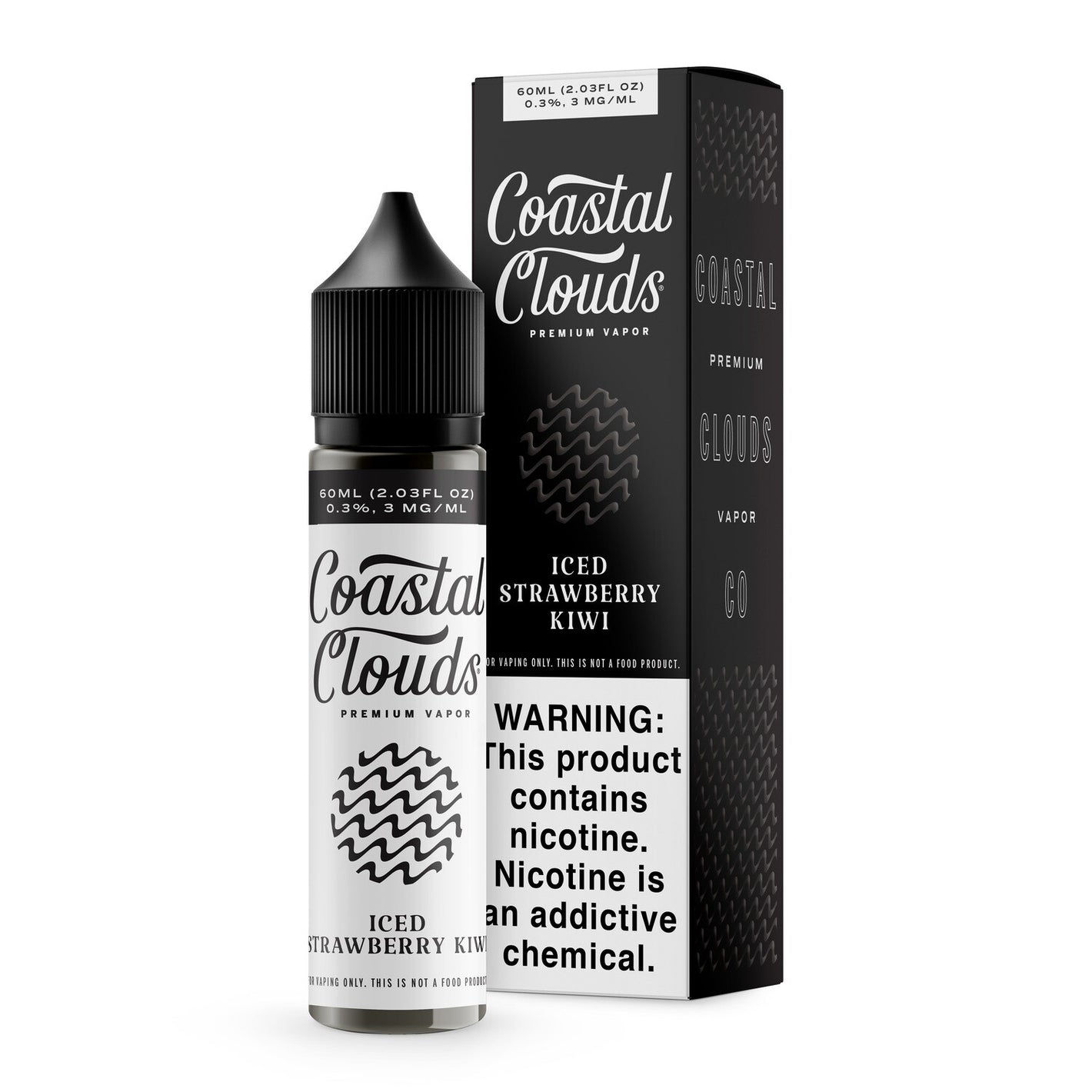 Coastal Clouds - Iced Strawberry Kiwi - 60mL